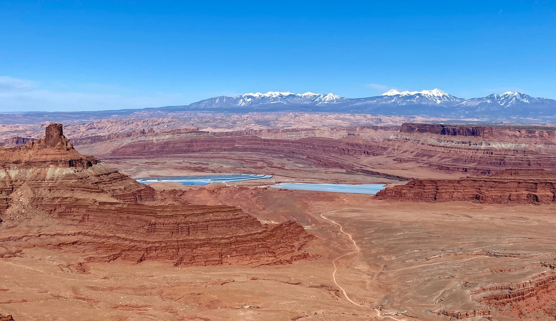 View of Solar Evaporation Ponds from Dead Horse State Park